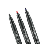 6 Pcs Erasable Whiteboard Pen 0.5/1.0mm Fine Point Black/Blue/Red Ink Blackboard Marker School Office Art Writing Stationery