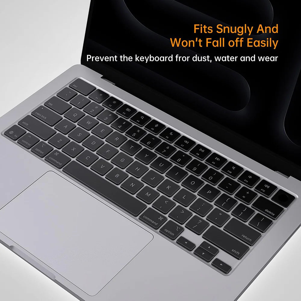 Clear Keyboard Cover For MacBook Air13.6 M4 A3240 2025 M3 M2 Pro 13" Air13 A2179 A2337 A1369 A1466 Air 15.3 M4 A3241 A3114 A2941