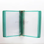 10 Page Flipping Folder A4 Wall Mounted Standard Operation Manual Data Display Rack PVC+metal Frame Material