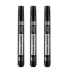 3 Pcs/Colors Permanent Marker Pens – Quick-Drying & Eraser-Resistant | For Note-Taking & Marking | Office Stationery.
