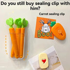 Creative Carrot Sealing Clip for Kitchen Food Freshness Snack Storage Moisture Resistant Storage Clip