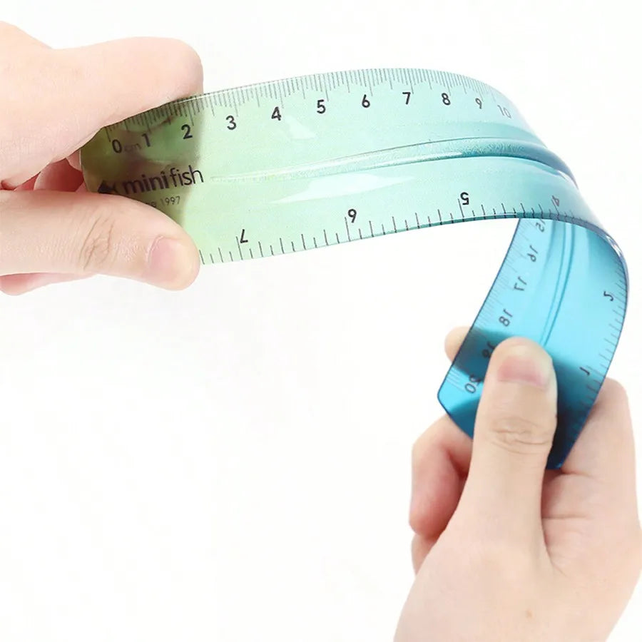 20cm Soft Ruler  with Gradient Ombre Style and Length Measured in Both Centimeters and Inches Suitable  Students  School Use