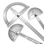 180 Degree Protractor Metal Angle Finder Angle Ruler Woodworking Tools Measuring Ruler Angle Meter Stainless Steel Goniometer