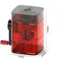 Automatic Pencil Sharpener Transparent Body Manual Pencil Sharpener Highly Attractive Hand-Cranked Pencil Sharpener Art Supplies