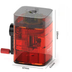 Automatic Pencil Sharpener Transparent Body Manual Pencil Sharpener Highly Attractive Hand-Cranked Pencil Sharpener Art Supplies