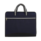Versatile Canvas A4 Documents File Bag Large Capacity Double Zipper Accordion Folder 12-Layer Business Briefcase