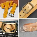 OWDEN Oblong Leather Punch Set for Belt Hole Puncher Oval Hole Strap Watch Band Flat Heavy Duty Leather Craft Hollow Punch