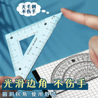 M&G Sets of Rulers, Non-Stick Eraser Crumbs, Straightedge, Protractor, Trigonometers, Acrylic Sets of Rulers, 4-Piece Set for St