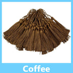 100pcs/Pack 13cm Tassel Silk Fringe Silky Floss Bookmark Tassels Mini Tassels for DIY Craft Jewelry Making Souvenir Bookmarks