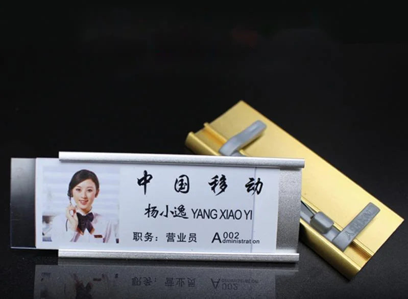 Name Badge Wholesaler Brooch Magnets Metal  Fastener Brooch Holder Card Name Tag