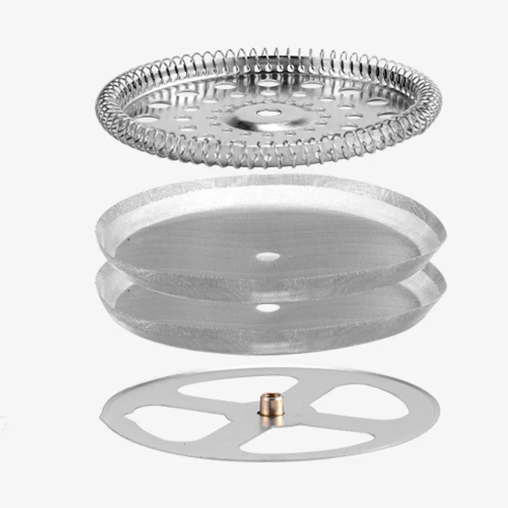 3pcs French Press Filters Mesh Filter Replacement For 350 800 1000ML For Espresso Machine Coffee Pot Filter Mesh Coffeeware