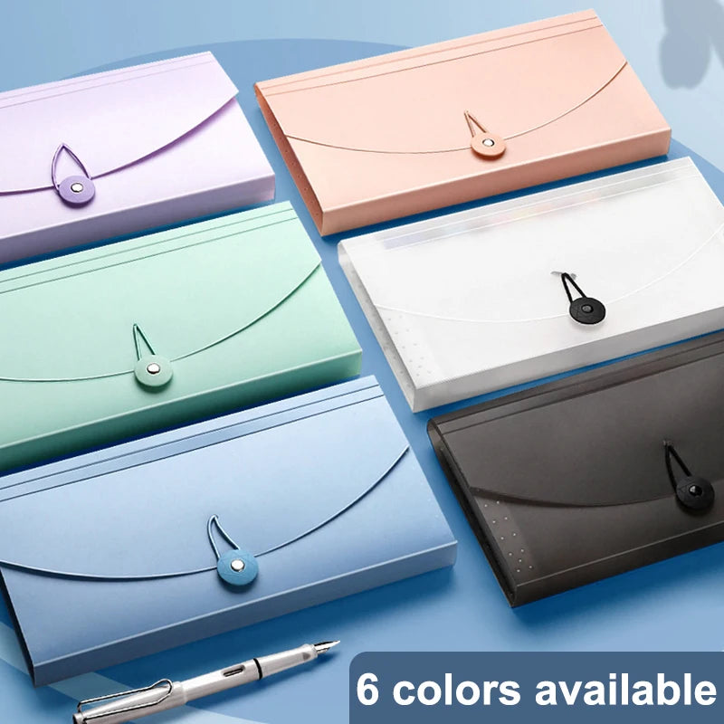 13-Pocket Expanding Accordion File Folder, PP Document Organizer & Wallet Case for Bills, Tickets & Receipts