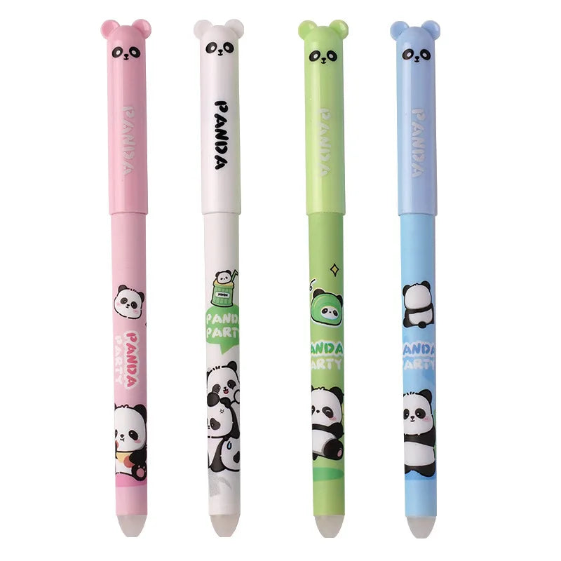 4 Pieces Lytwtw's Cartoon Cute Kawaii Capybara Unicorn Erasable Pen Creative School Office Gel Pens Suppliies Stationery