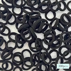 300pcs/500pcs Elastic Solid Color Rubber Band Ponytail Holder Trendy Hair Accessories For Daily Wear girl hair accessoires