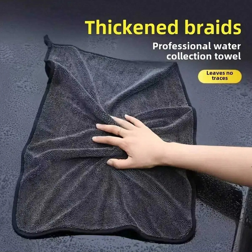 Microfiber Car Cleaning Towel - Absorbent, professional glass and vehicle detailing cleaning cloth for home and car maintenance