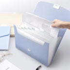 1PCS Expanding File Folder Organizer with 13 Pockets, Waterproof Accordion Document Holder for Office Paperwork, Bills