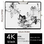 A3 Horizontal Waterproof Sketch Clipboard for Beginners - 4K Vertical Sketch Board for Drawing, 8K Writing Board for Adults