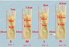 Chlorinate Latex Gloves Short Mittens Seamless Five-Finger Design New Chlorination 3D Version for Enhanced Protection