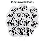 Cow Party Themed Disposable Tableware Set Paper Plates and Cow Napkins for Kids Cow Themed Birthday Party Decorations
