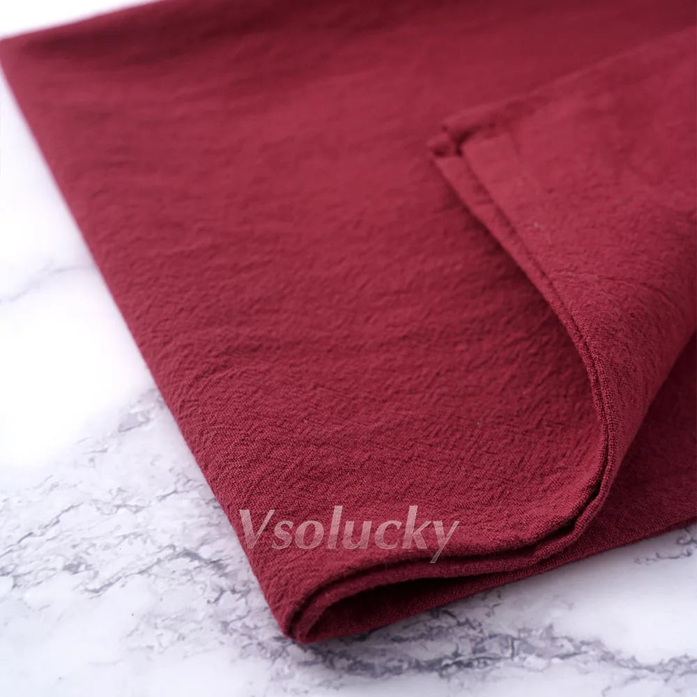 Cloth Napkin 40x40cm Washed Cotton Plain Washed Cotton Soft Rustic Table Napkin for Wedding Christmas Party Daily Family Meals
