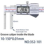 5-150mm Inner Groove Electronic Caliper Inner Diameter Outer Groove Inner Hole Measurement Tool Inner Hole Vernier Caliper