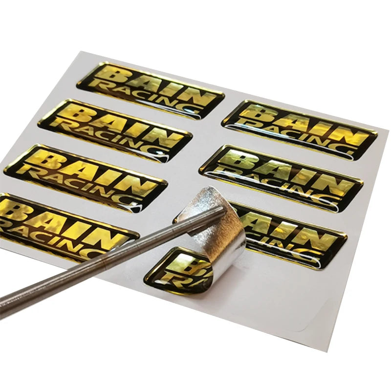custom dome epoxy resin sticker 3D gel logo crystal label transparent brand clear personal silion vinyl self-adhesive waterproof