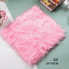 Pink Nail Art Soft Fur Foldable Hand Rest Pad Nail Art Photo Background Manicure Practice Cushion Mat Nail Equipment Tool