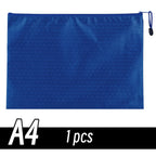 A4/A6 Pencil Bag Zipper Pouch Document Puzzle Bag Waterproof Zip File Folders Pencil Case Storage Bags School Office Supplies