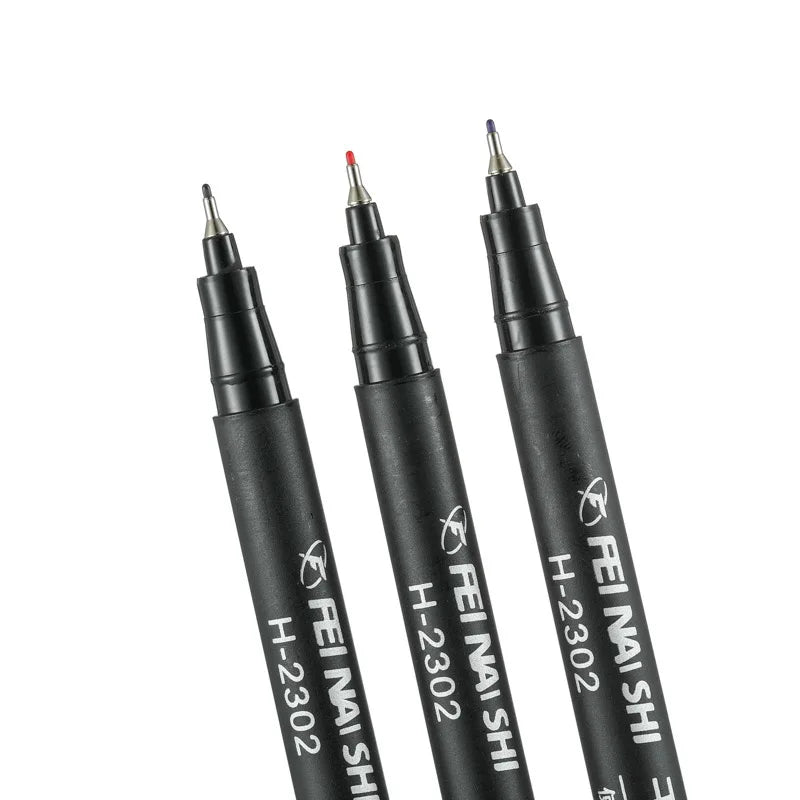 6 Pcs Erasable Whiteboard Pen 0.5/1.0mm Fine Point Black/Blue/Red Ink Blackboard Marker School Office Art Writing Stationery