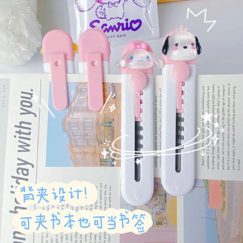 Cute Cartoon Mini Cutter Utility Knife Student Art DIY Tools Creative Stationery School Supplies
