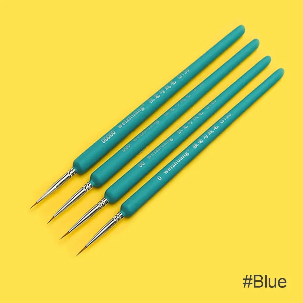 3/4Pcs Wolves Hair Brush Chinese Calligraphy Pen Hook Line Paint Brush Chinese Calligraphy Brush Art Oil Painting Drawing Brush