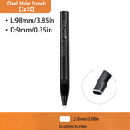 WUTA 1pc Basic Series Leather Oblong Belt Hole Puncher Oval Hole Strap Watch Band Heavy Duty Flat Hollow Punch DIY Craft Tools
