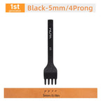 WUTA 1pc 3/4/5/6mm Leather Chisel Tool Diamond Pricking Iron Basic Hole Punch Stitching Leather Craft Tools