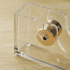 Mingqiang Cross-border Transparent Acrylic Tape Base Tape Cutting Machine Desktop Office Supplies Gift Set