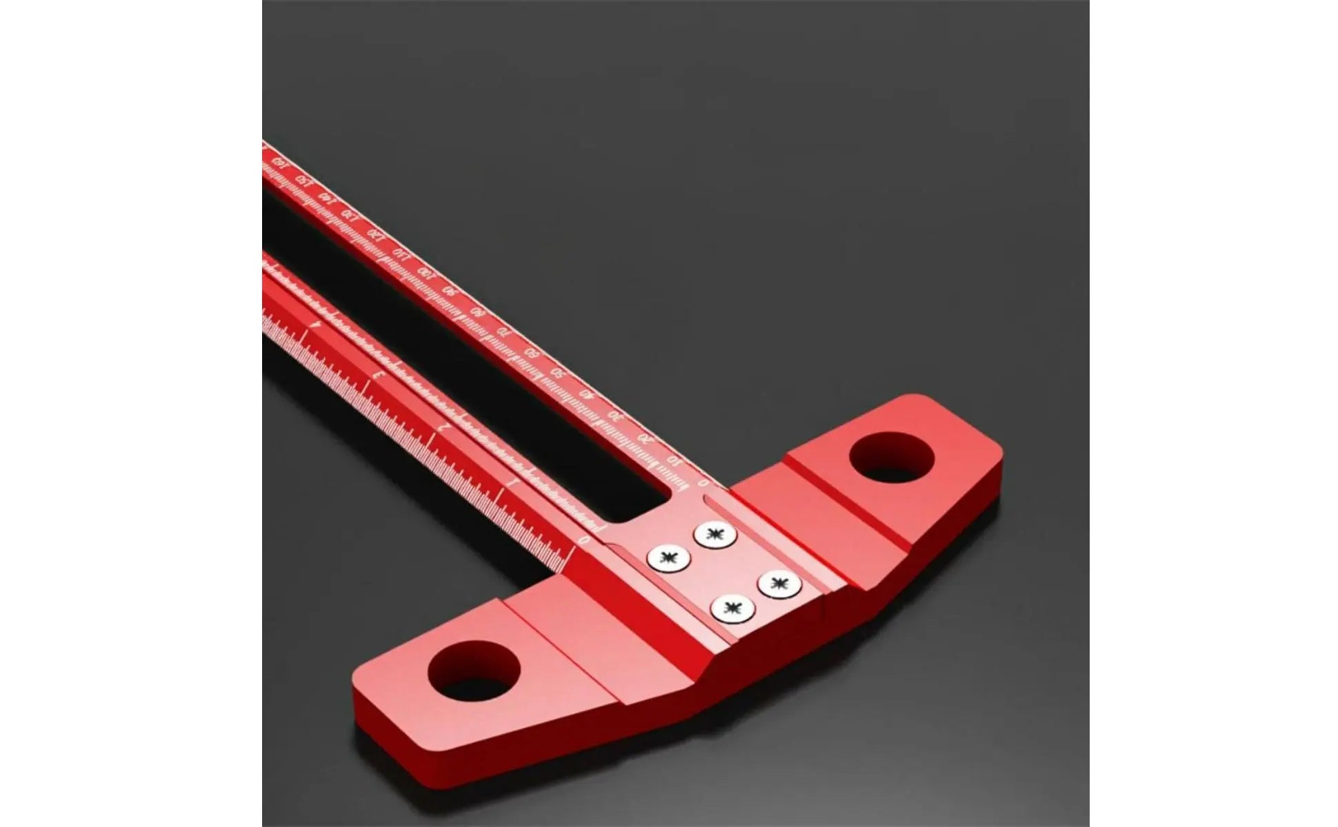 T-Square Ruler Aluminum Alloy Carpenter T Ruler Woodworking Marking Gauge Clamp Lock Design Hand Tool for Carpenters