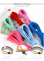 5/10/20/50M 4mm Multicolor Elastic Band Round Hair Bungee Rope Hat Drawstring Rubber Bands Clothes Spring String Cord Sewing Bia
