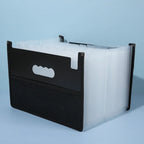 Portable 13/25 Pockets Expanding File Box A4 Expanding Capacity Accordion File Folder Document Organizer Office