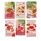 20/60/100pcs Stickers DIY Scrapbooking Rectangular Label Sticker for Gift Package Express Delivery Fashion Sealing Stickers