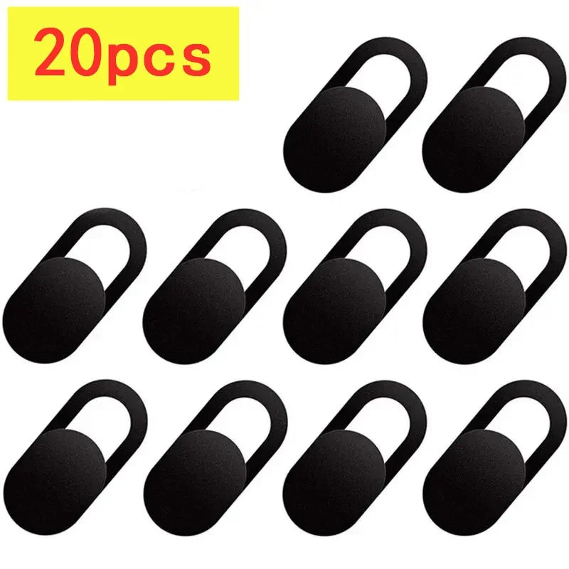 1/20PCs Webcam cover shutter magnet slider universal antispy camera cover for Web laptop iPad MacBook phone lens privacy sticker