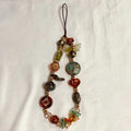 Fashion Women Beaded Phone Charm Strap Ins Wrist Hanging Ornament Phone Case Keychain CCD Camera Anti-Lost Lanyard