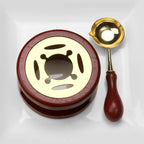 DIY Sealing Wax Spoon Bead Melting Heater Lacquer Furnace Solid Wood Stove Seal Supplies For Stamp Wax Stamp Craft Wedding Gifts