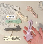 1Pcs Cartoon Cute Dog DIY Mini Multipurpose Pocket Folding Knife Letter Pen Envelope Opening Knife