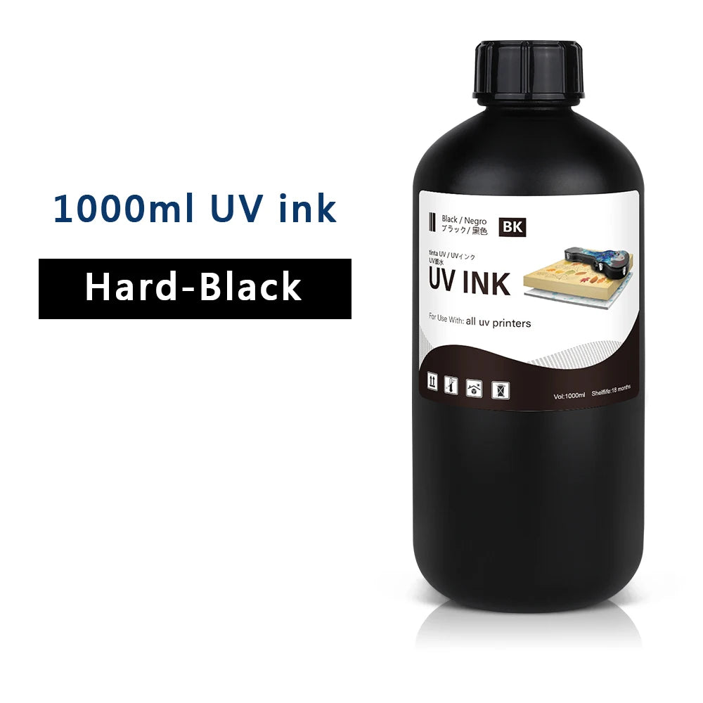 LED UV Ink 1000ml UV Ink For Epson 1390 R1800 R1900 TX800 4800 7880 9880 DX5 DX7 UV Flatbed Printer Universal UV Curing Ink