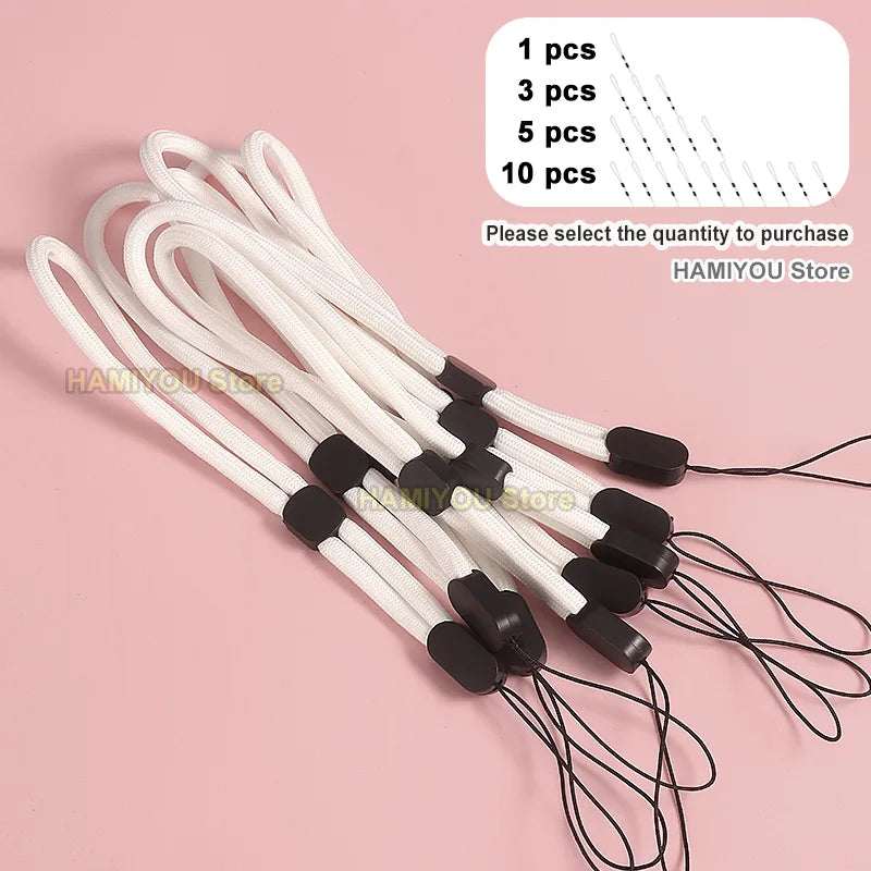 Red Adjustable Mobile Phone Strap / Color Wrist Lanyard for USB Flash Drives Keys Keychains Camera Key For Samsung XIAOMI iPhone