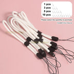 Red Adjustable Mobile Phone Strap / Color Wrist Lanyard for USB Flash Drives Keys Keychains Camera Key For Samsung XIAOMI iPhone