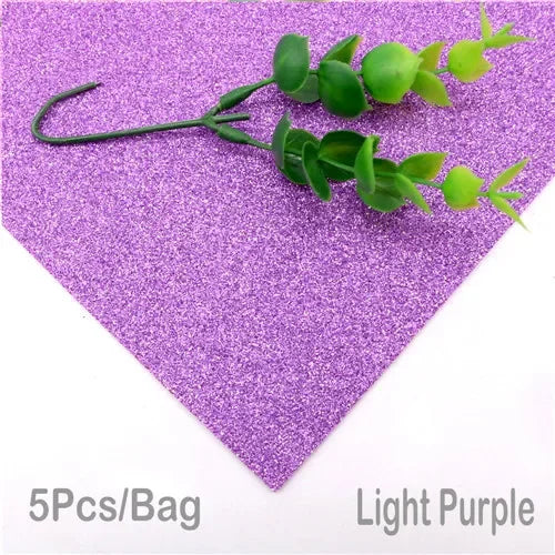 5Sheets 20*30cm Glitter Foam Paper Sparkles Paper for Children's Craft Activities DIY Cutters Handcraft Foam Paper Without Glue