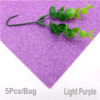 5Sheets 20*30cm Glitter Foam Paper Sparkles Paper for Children's Craft Activities DIY Cutters Handcraft Foam Paper Without Glue