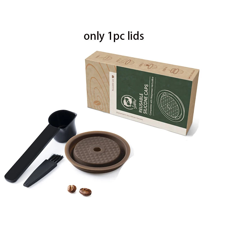 Nespresso Vertuo Reusable Pod lid Refillable Nespresso Pods Reusable silicone cover for Nespresso Vertuoline & Vertuo