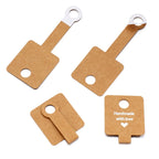 50Pcs/lot Blank Paper Price Tags Stickers DIY Jewelry Bracelet Ring Labels Display Card Packaging Sticker Self-Sticker Hangtag