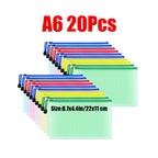 Zipper Documents Bag A4/A5 Plastic Folders A3 Transparent Waterproo File Organize Storage Bag School Office Stationery Supplies